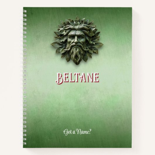 Customizable 8.5 x 11 Beltane May Day Notebook Notitieboek (Voorkant)