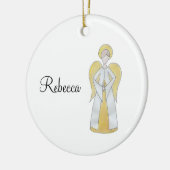 Customizable Angel Keramisch Ornament (Links)