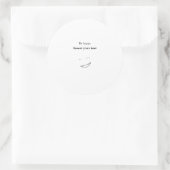 Customizable Be happy Ronde Sticker (Tas)