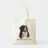 Customizable Bernese mountain dog canvas tote (Voorkant)