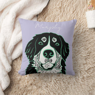 Customizable Bernese Mountain Dog   Kussen
