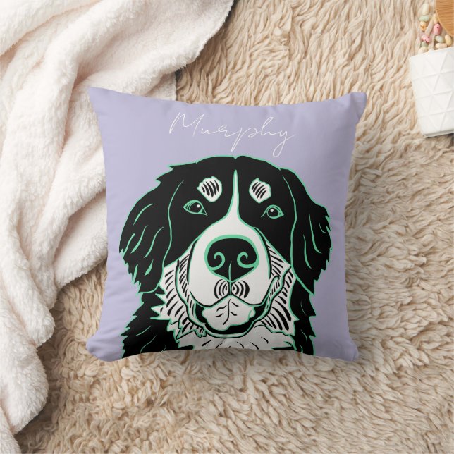 Customizable Bernese Mountain Dog   Kussen (Deken)