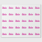 Customizable Bimbo Cadeaupapier (Vlak)