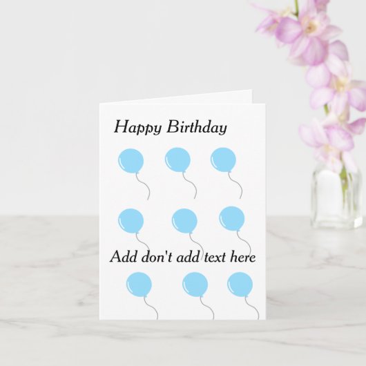 Customizable birthday cards kaart (Orchidee)