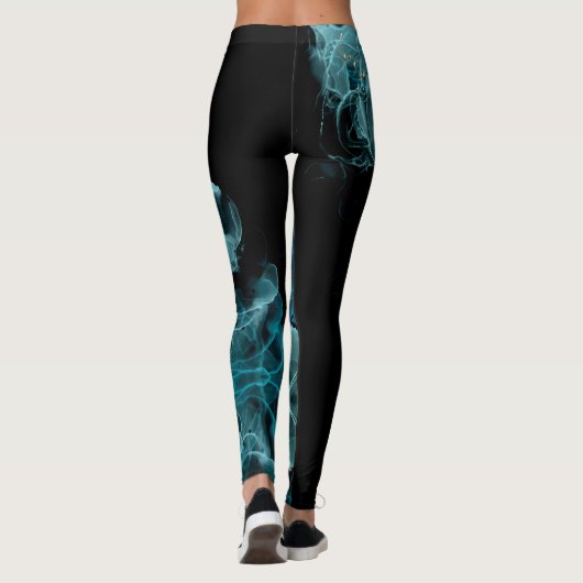 Customizable Black and Blue Leggings (Dos)