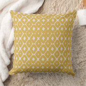 Customizable Boho Mustard Diamonds Cushion Kussen (Deken)