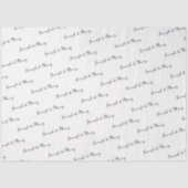 Customizable Bride And Groom's Name Wedding  Tissuepapier (Voorkant)