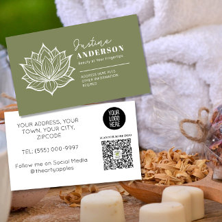 Customizable Business Card –Beauticians & Skincare Visitekaartje