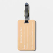 Customizable Business ID Tag Bagagelabel (Achterkant verticaal)