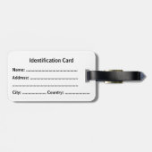 Customizable Business ID Tag Bagagelabel (Achterkant horizontaal)