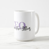 Customizable “CEO” Coffee Mug — Personalized Gift (Devant droit)