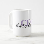 Customizable “CEO” Coffee Mug — Personalized Gift (Devant gauche)