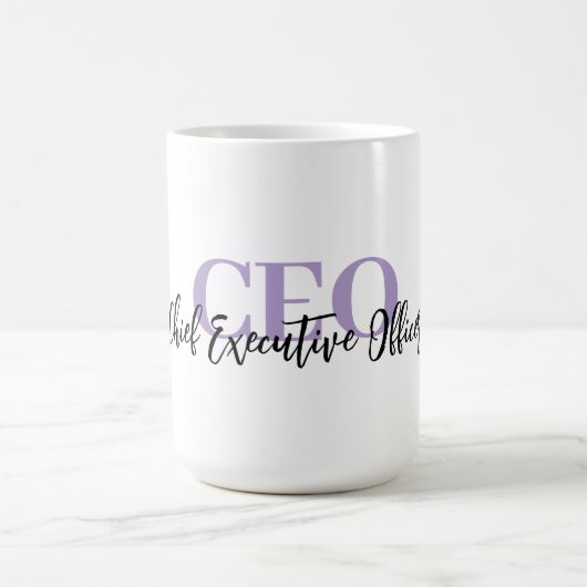 Customizable “CEO” Coffee Mug — Personalized Gift  Koffiemok (Center)