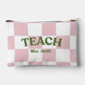 Customizable Checkered Teach Pouch Etui (Achterkant)