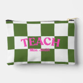 Customizable Checkered Teach Pouch Etui (Achterkant)