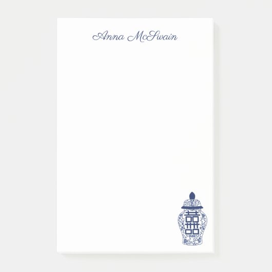 Customizable Chinoiserie Ginger Jar  Post-it® Notes (Voorkant)