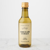 Customizable Chocolate Extract Label Wijn Etiket (Voorkant)