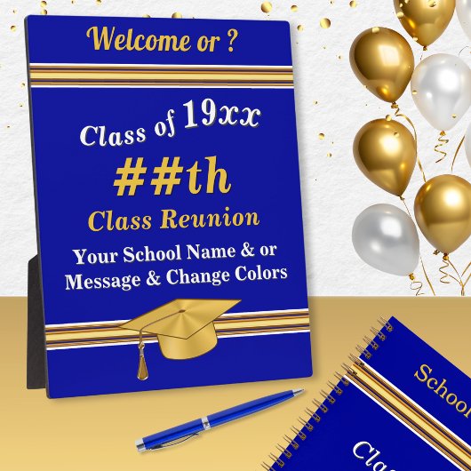 Customizable, Class Reunion Sign, Easel Plaque Fotoplaat