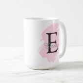 Customizable Coffee Mug with Monogram & Name (Devant droit)