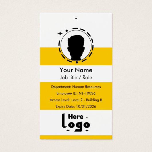 Customizable Corporate Employee ID Profile Card (Devant)
