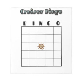 Customizable Cruise Bingo Board Notitieblok