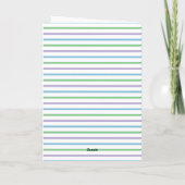 Customizable Cute Rabbit Easter Card Kaart (Achterkant)