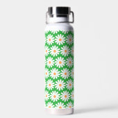 Customizable Daisy Pattern Insulated Water Bottle Waterfles (Achterkant)