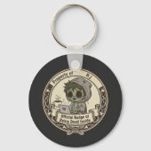Customizable Dead Inside Badge Sleutelhanger (Voorkant)