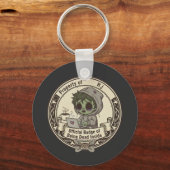 Customizable Dead Inside Badge  Sleutelhanger (Voorkant)