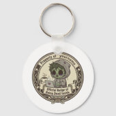 Customizable Dead Inside Badge  Sleutelhanger (Achterkant)