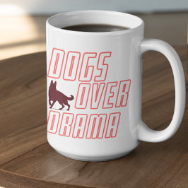 Customizable Dogs Over Drama Koffiemok