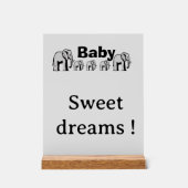 Customizable double-sided elephant Acrylic plaque (Recto)