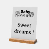 Customizable double-sided elephant Acrylic plaque (Angle)