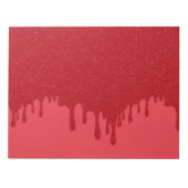 Customizable Dripping Tomato Red Notepad Notitieblok (Voorkant)