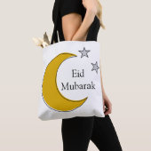 Customizable Eid Tote Bag with Crescent & Stars (De près)