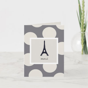 Customizable Eiffel Tower Dank u, Thank You Card Bedankkaart