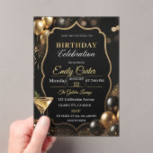 Customizable Elegant Birthday Magnetic Invitation (In situ (ordinateur de poche))