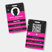 Customizable event badge ID (Avant & arrière)