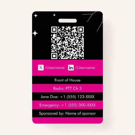 Customizable event badge ID (Dos)