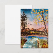 Customizable Fall party Invitation or Save the Da Date (Voorkant / Achterkant)