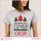 Customizable Family Christmas Crew T-shirt