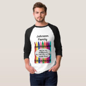 Customizable Family Reunion Baseball T-Shirt (Devant entier)