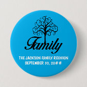 Customizable family reunion tree ronde button 7,6 cm (Voorkant)