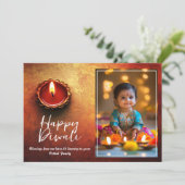 Customizable Festival of Lights & Smiles Kaart (Staand voorkant)