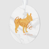 Customizable French Bulldog Pastel Orange Frenchie (devant)