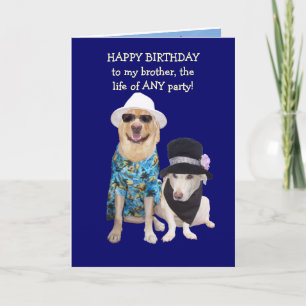 Customizable Funny Dog/Lab Birthday Kaart