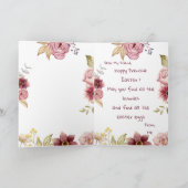 Customizable Funny Frenchie Easter Greeting Card Kaart (Binnen)