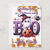 Customizable Funny Halloween card Kaart (Voorkant)