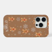 Customizable Gingerbread Man Phone Case  iPhone Hoesje (Achterkant horizontaal)