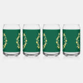 Customizable Glass Drinkware with Tropical Style (Gauche)